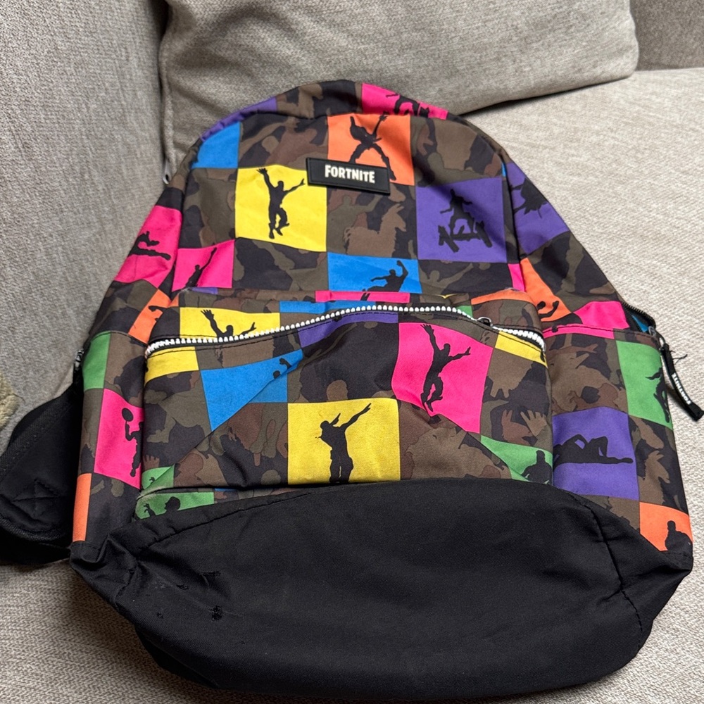 Fortnite Multicolor Camouflage Backpack for Men